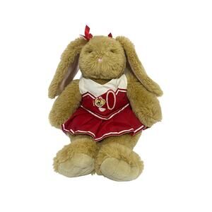 Build-A-Bear Workshop Rabbit With Red Cheerleader Outfit Brown 18"